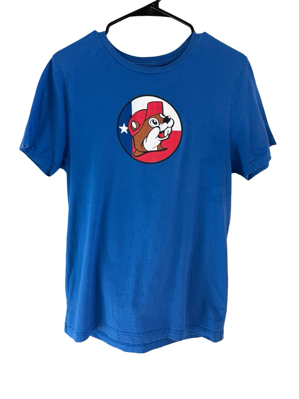 Buc-ee’s Don’t Mess With Texas Blue Graphic T Shirt Size Medium
